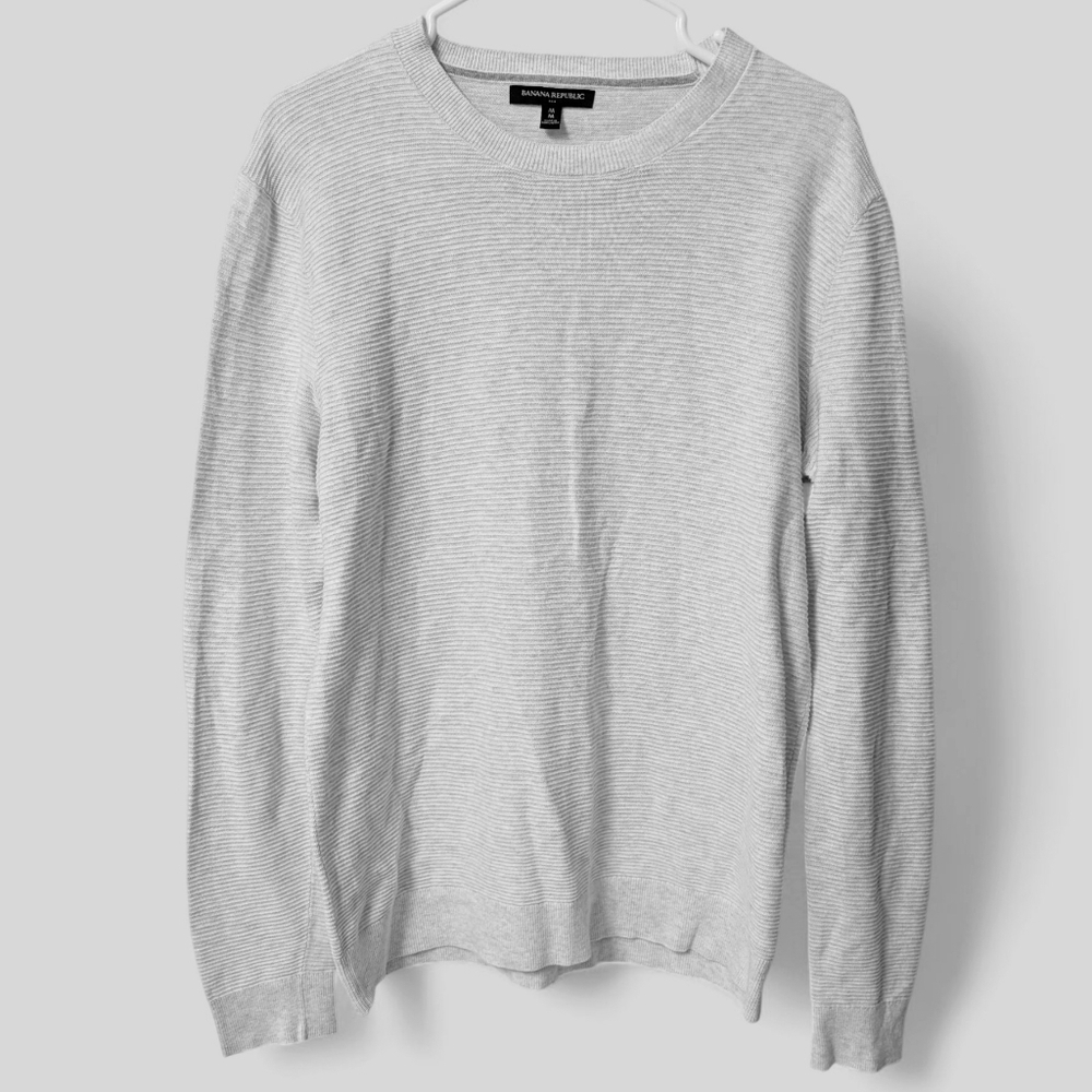 Banana Republic Horizontal Rib Crewneck Top Shirt